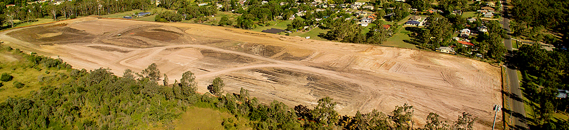 Construction working surveying site